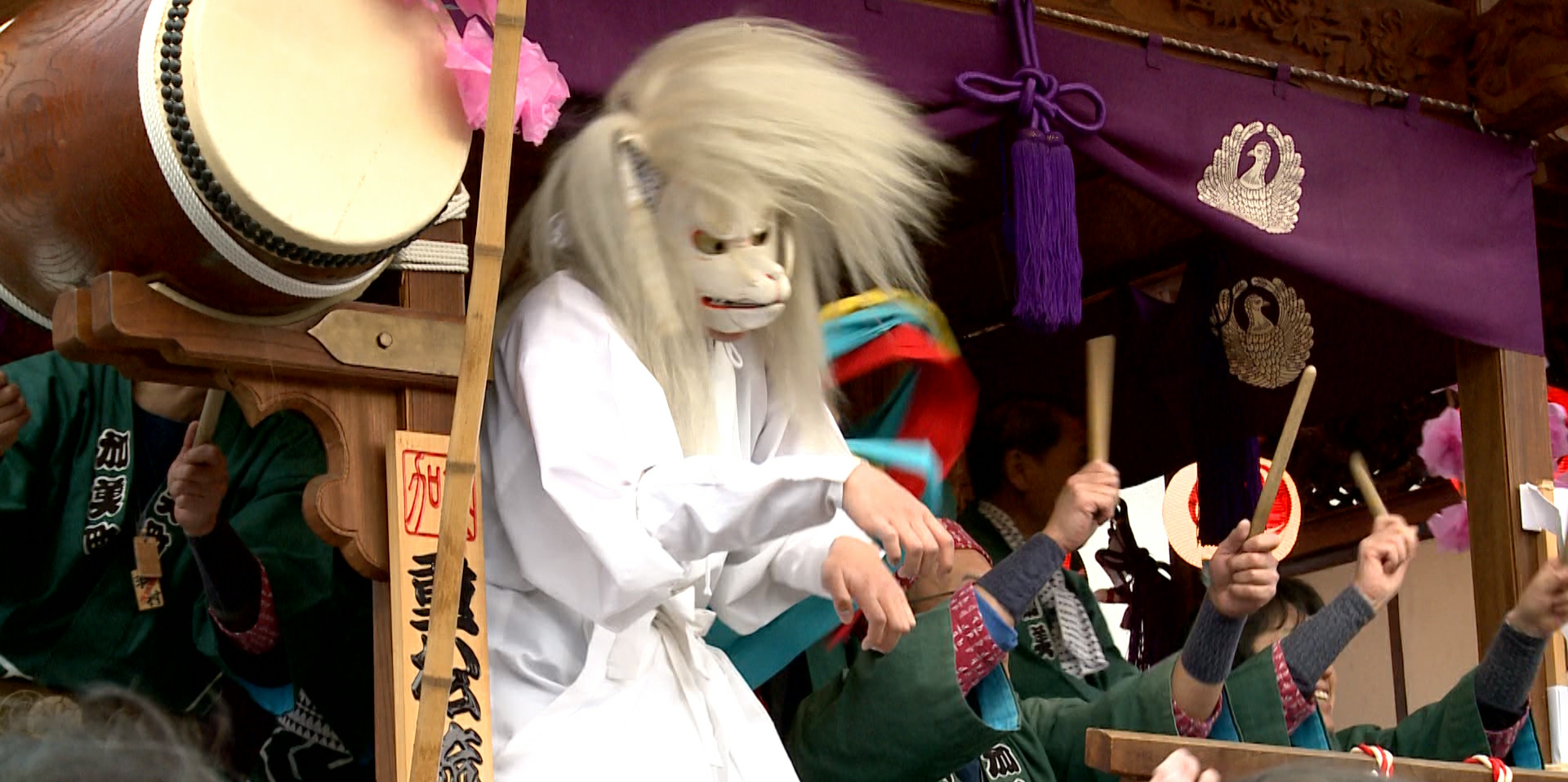 「加美町囃子保存会」の春祭りの様子です