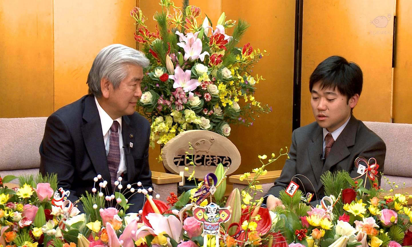 「新春特別番組　市長と語ろう2013」の様子