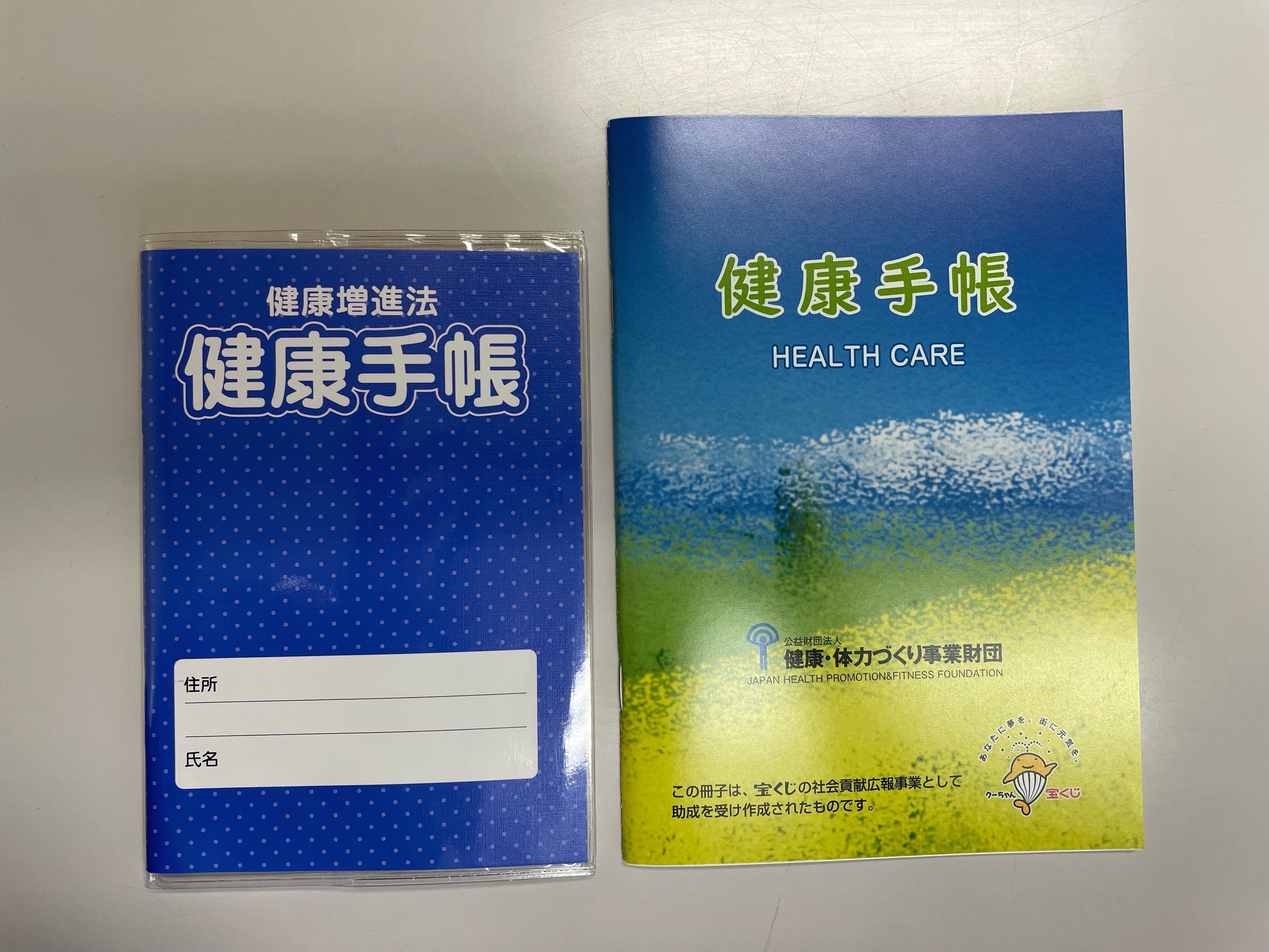 健康手帳見本