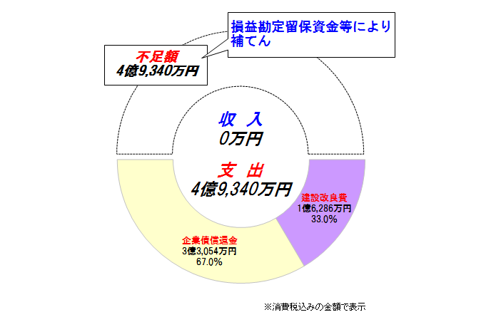 資本的収支円グラフ