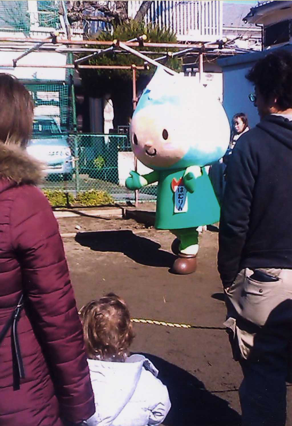 餅つき大会に参加してくれた方が、私のことを撮ってくれました