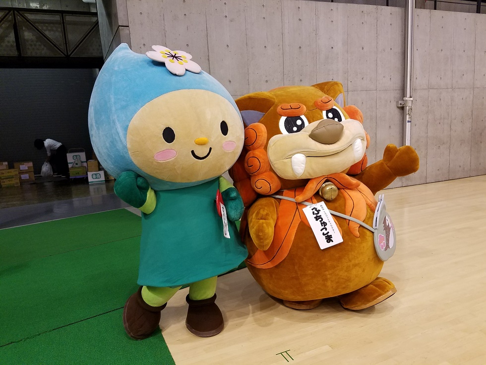 ふちゅこまくんと写真撮影をしたよ