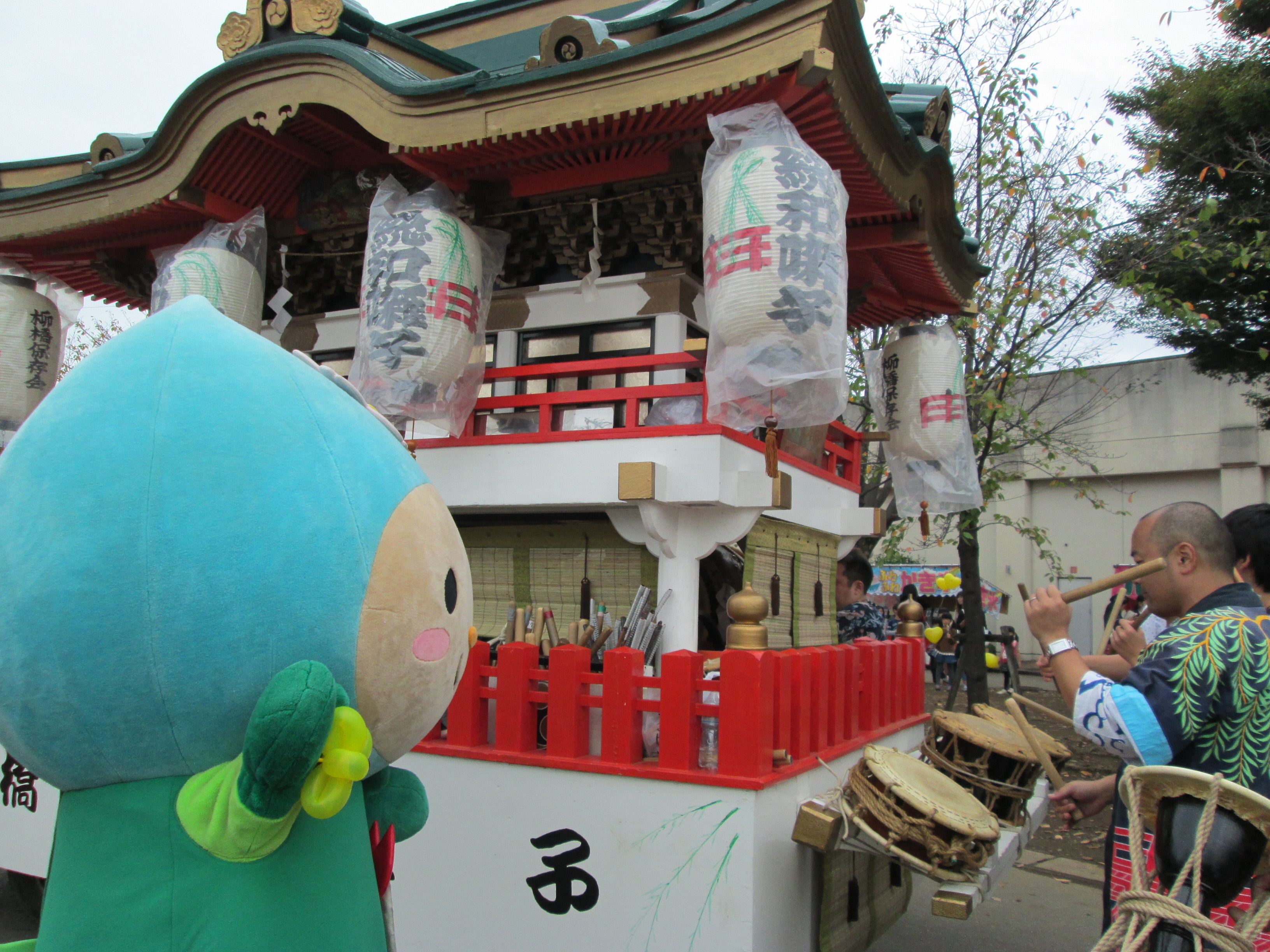 お囃子楽しいね♪