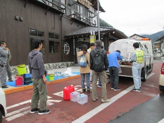 奥多摩町へ給水支援を行いました 