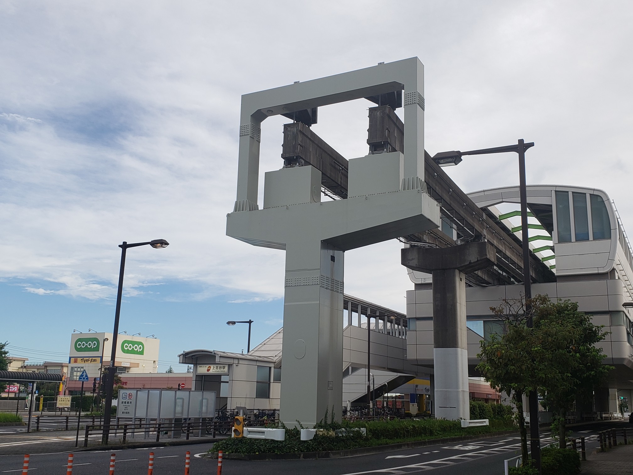 上北台駅（終点）の様子