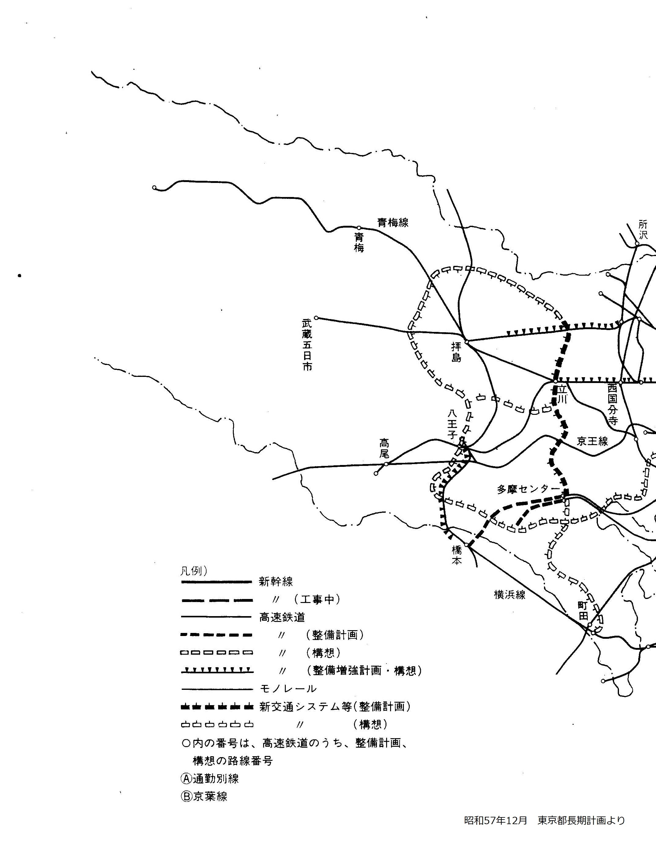 モノレール構想路線図