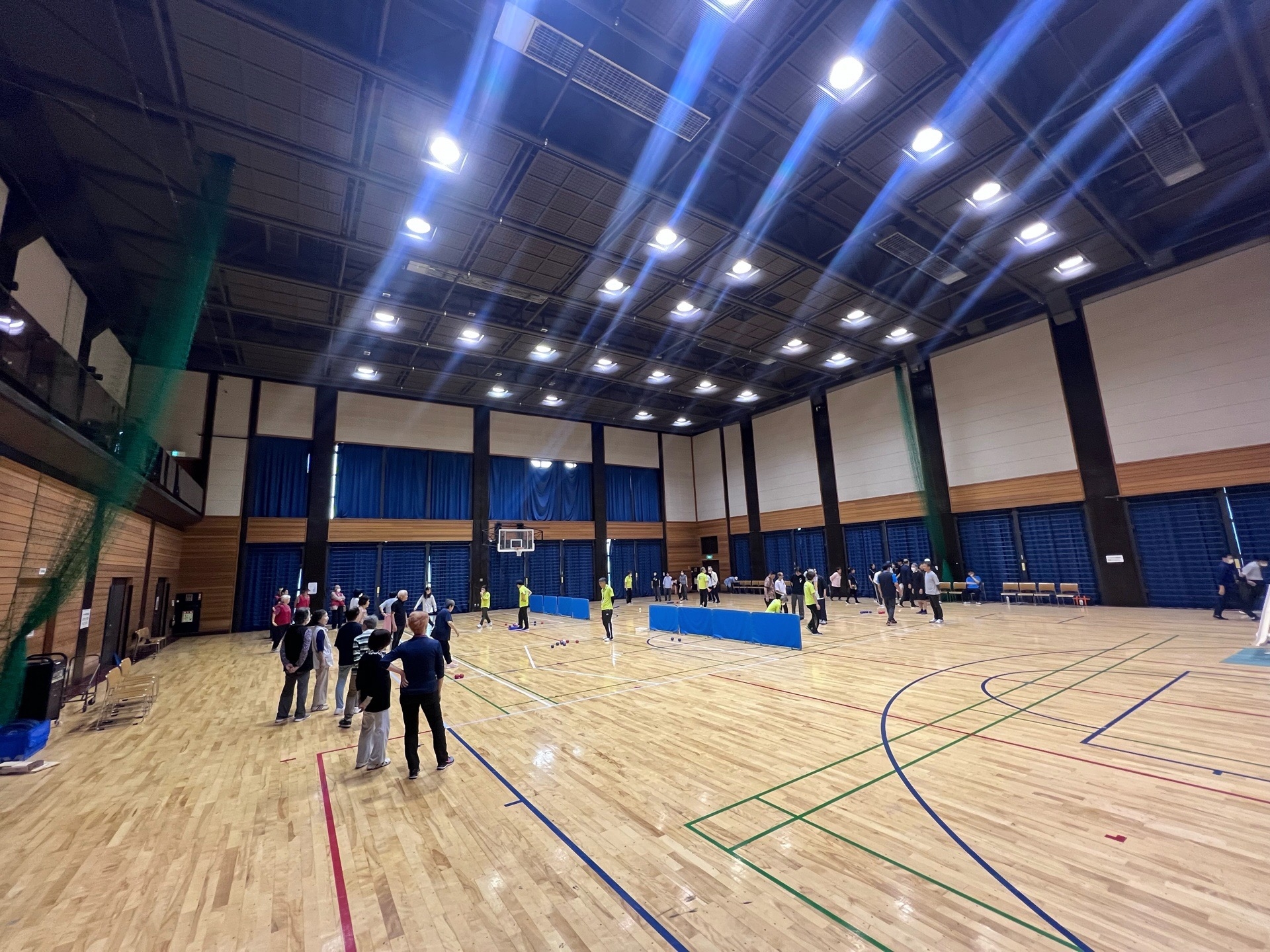 練習会場のS&Dスポーツアリーナ羽村第2ホール
