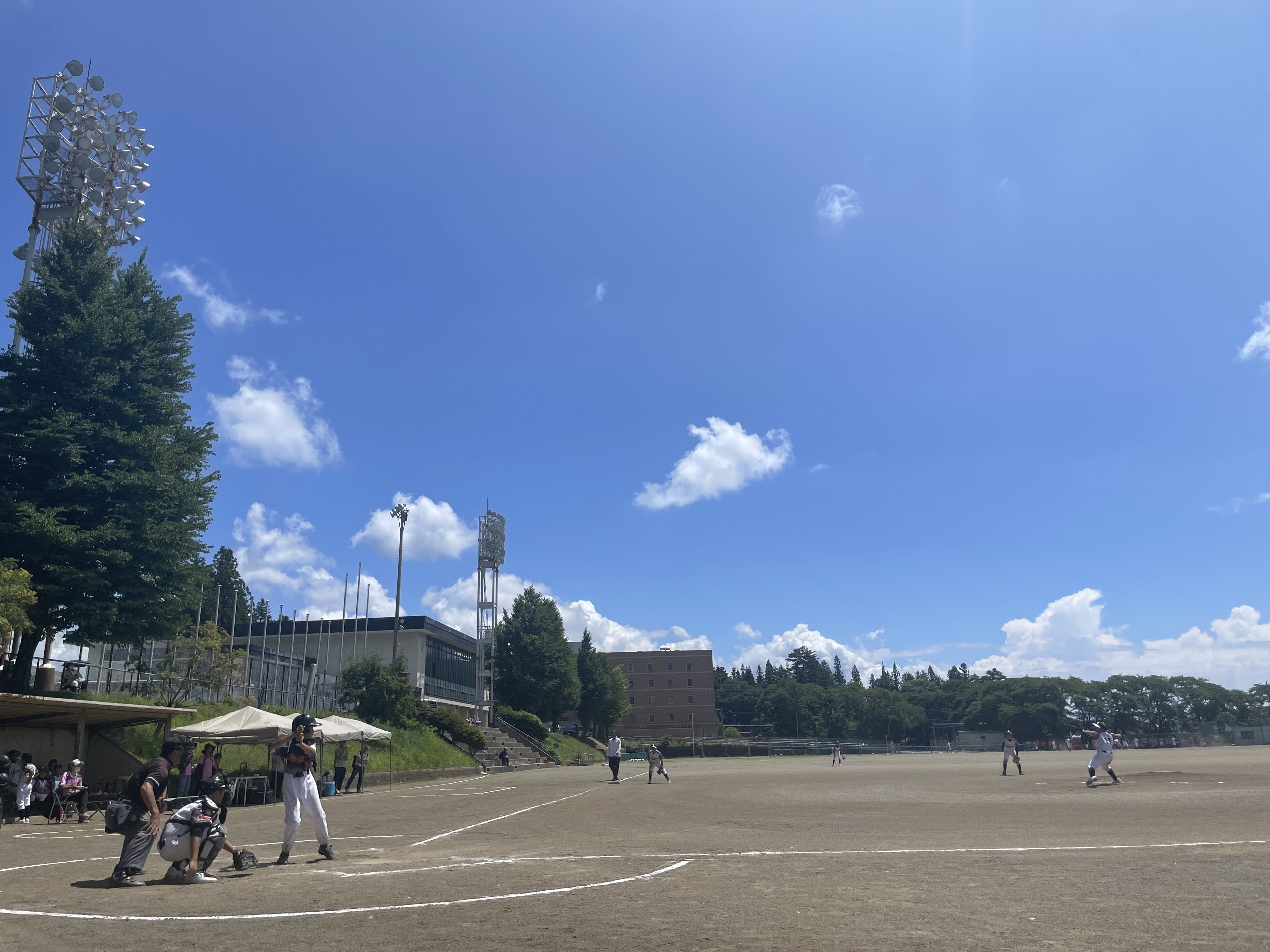 北杜市の青少年野球大会の様子