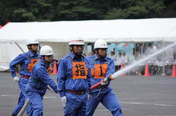 西多摩地区消防大会出場羽村市消防団第5分団2の様子