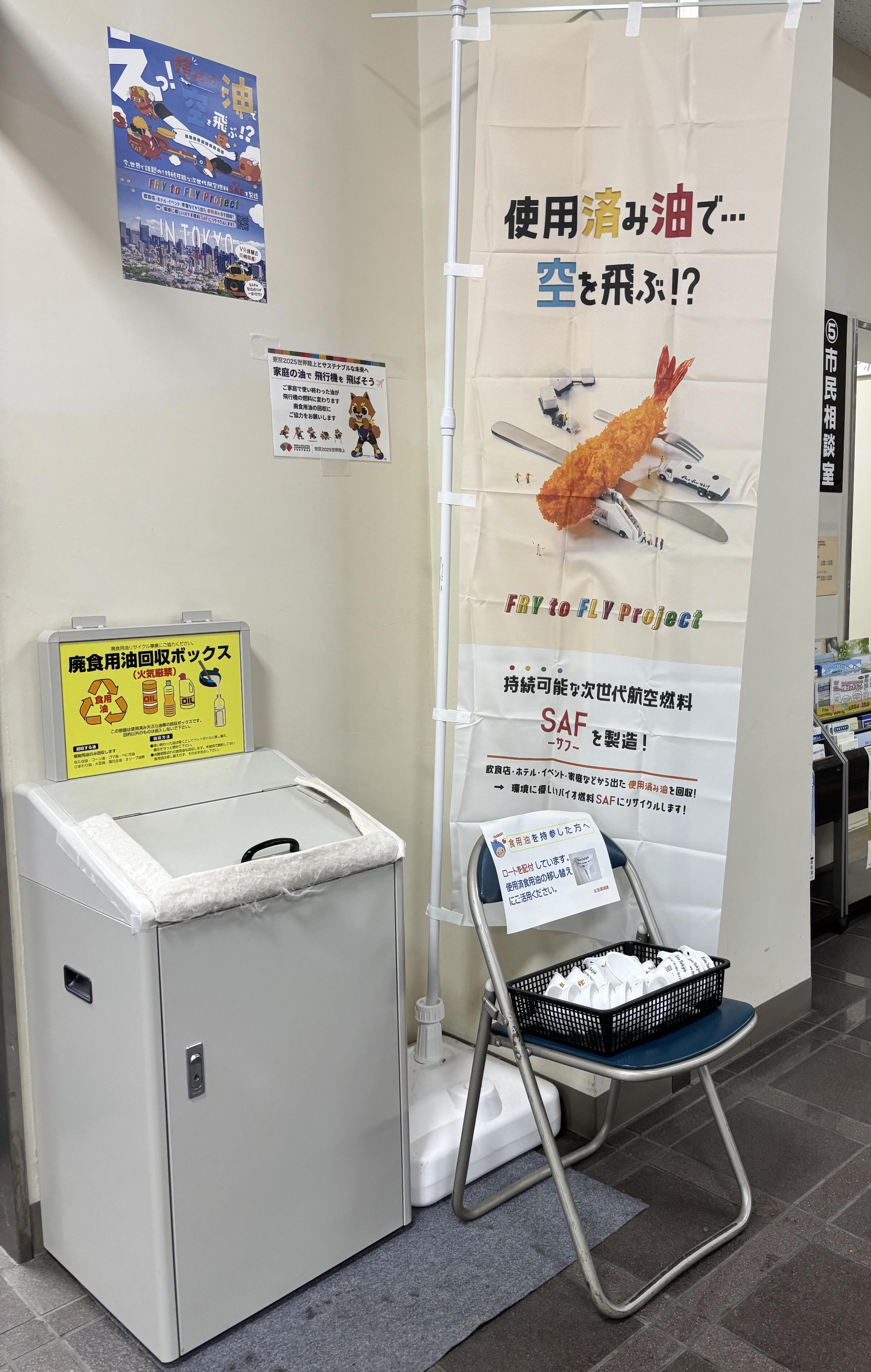 使用済み食用油回収ボックス