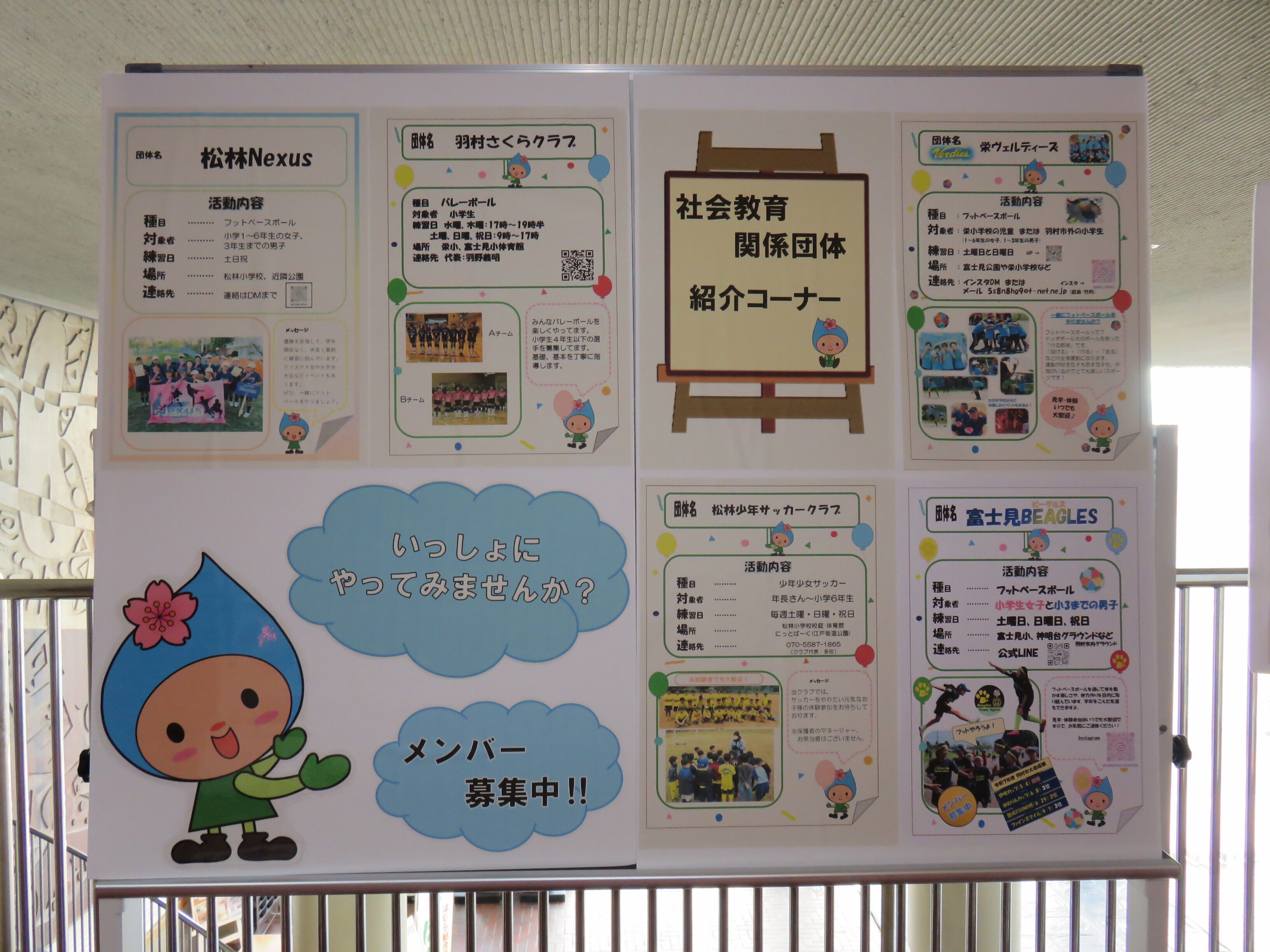 社会教育関係団体ポスターの写真