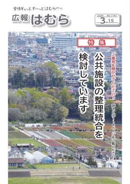 広報はむら3月15日号No.1161表紙(羽村神社からの春の眺め)