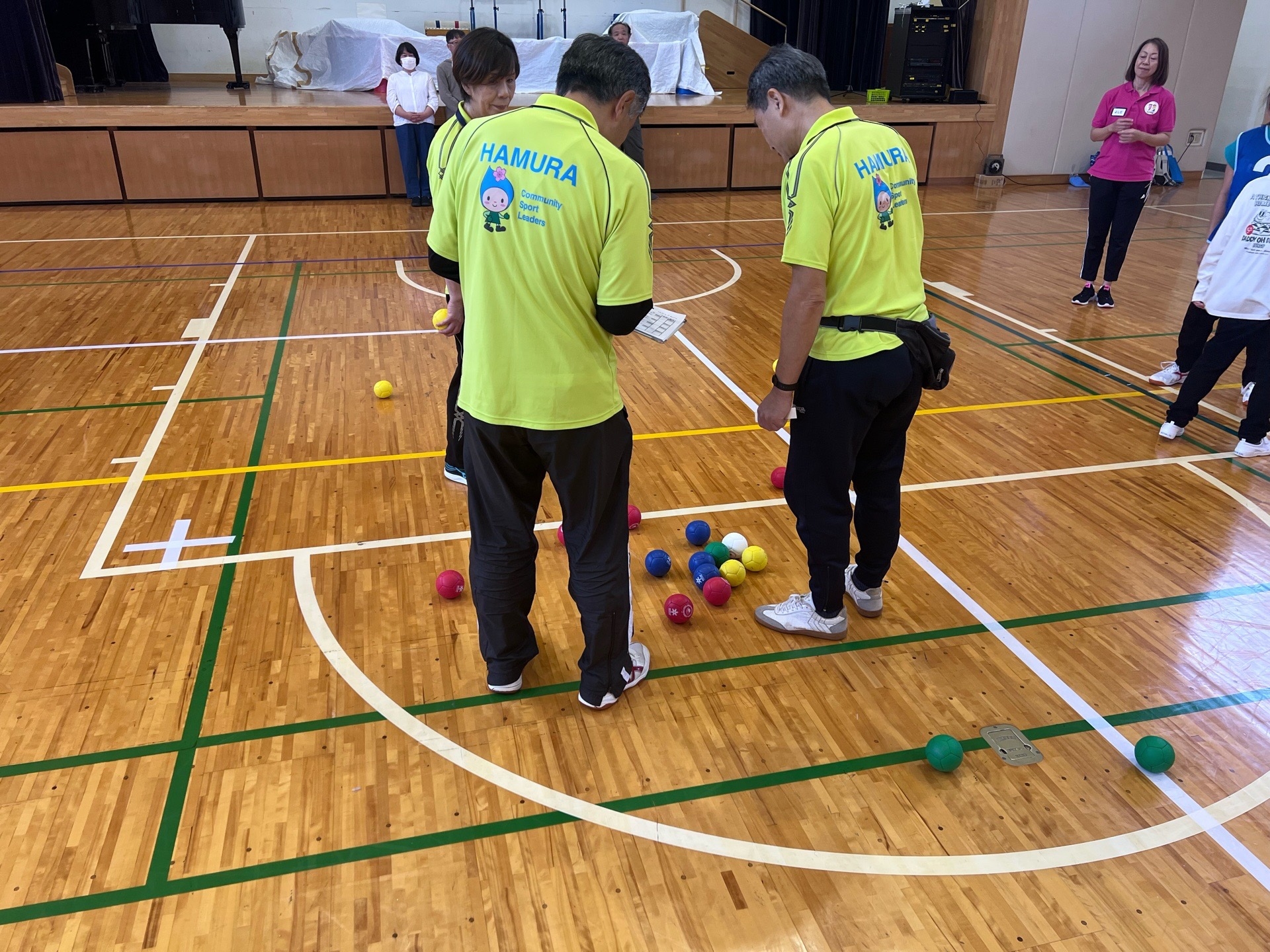 スポーツ推進委員による審判の様子
