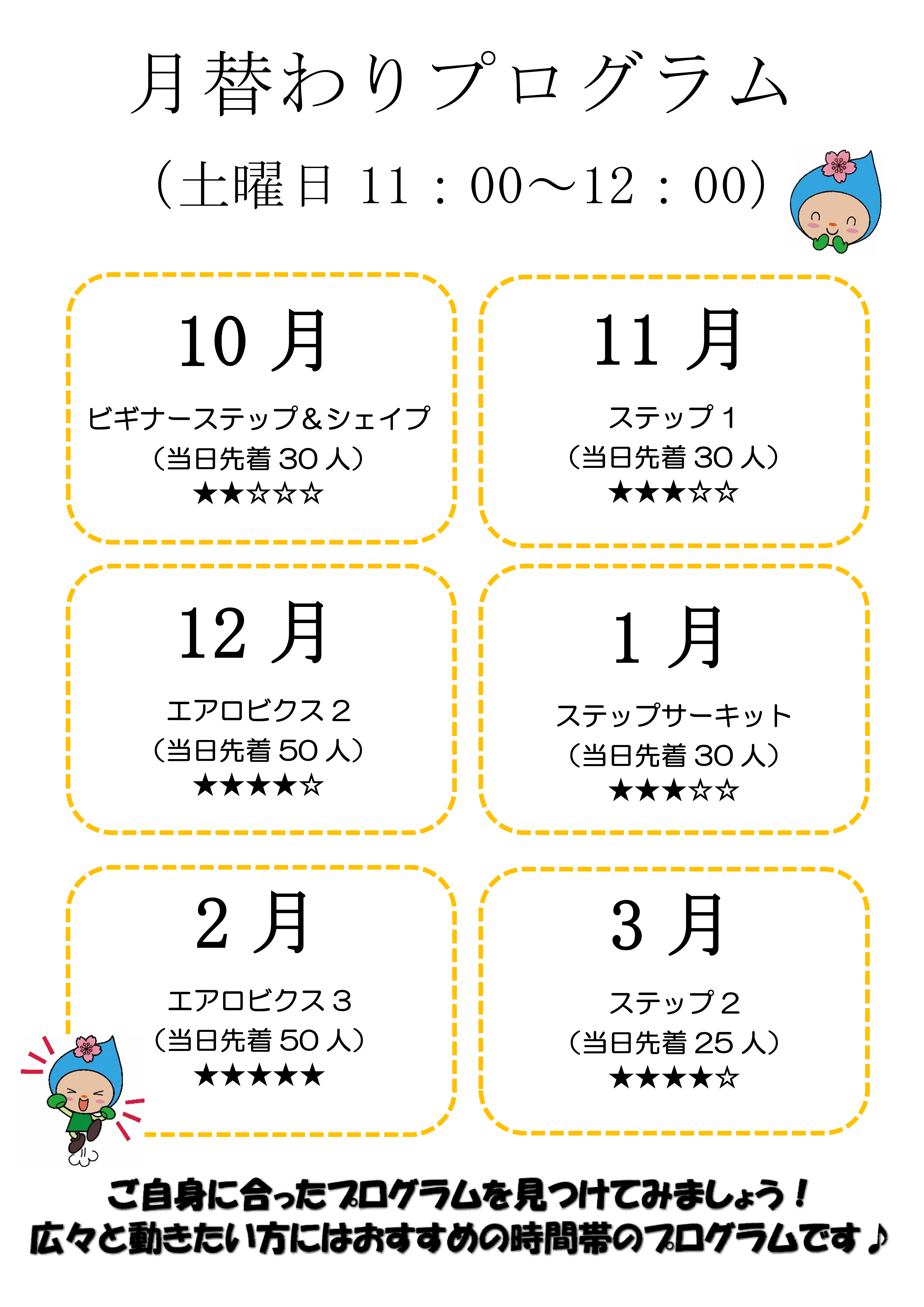 月替わりプログラム