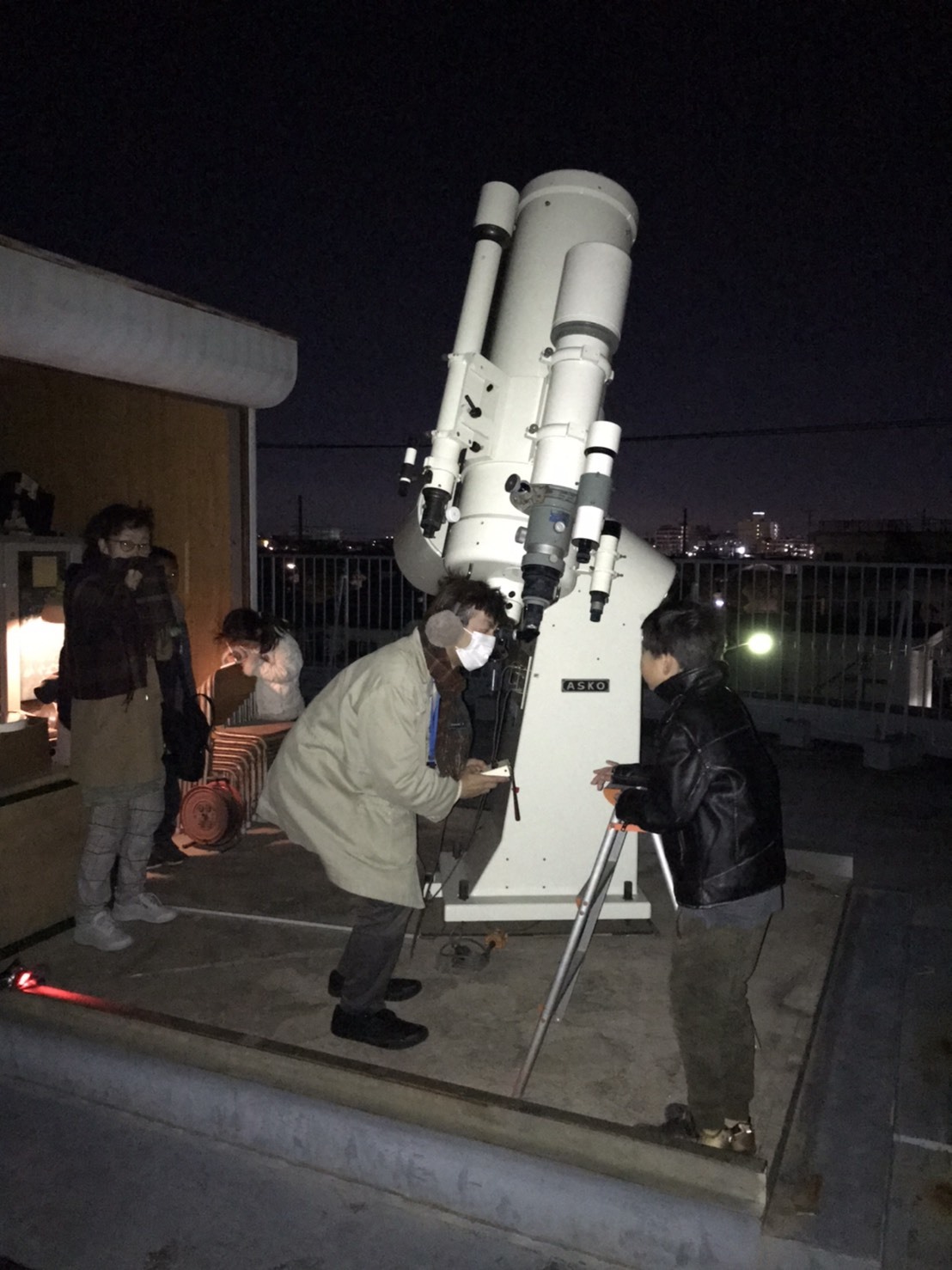 天体観測会の様子