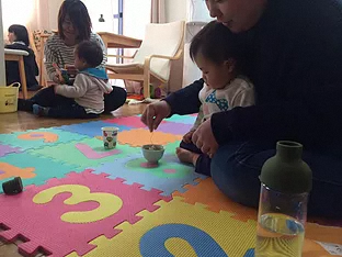 親子の写真