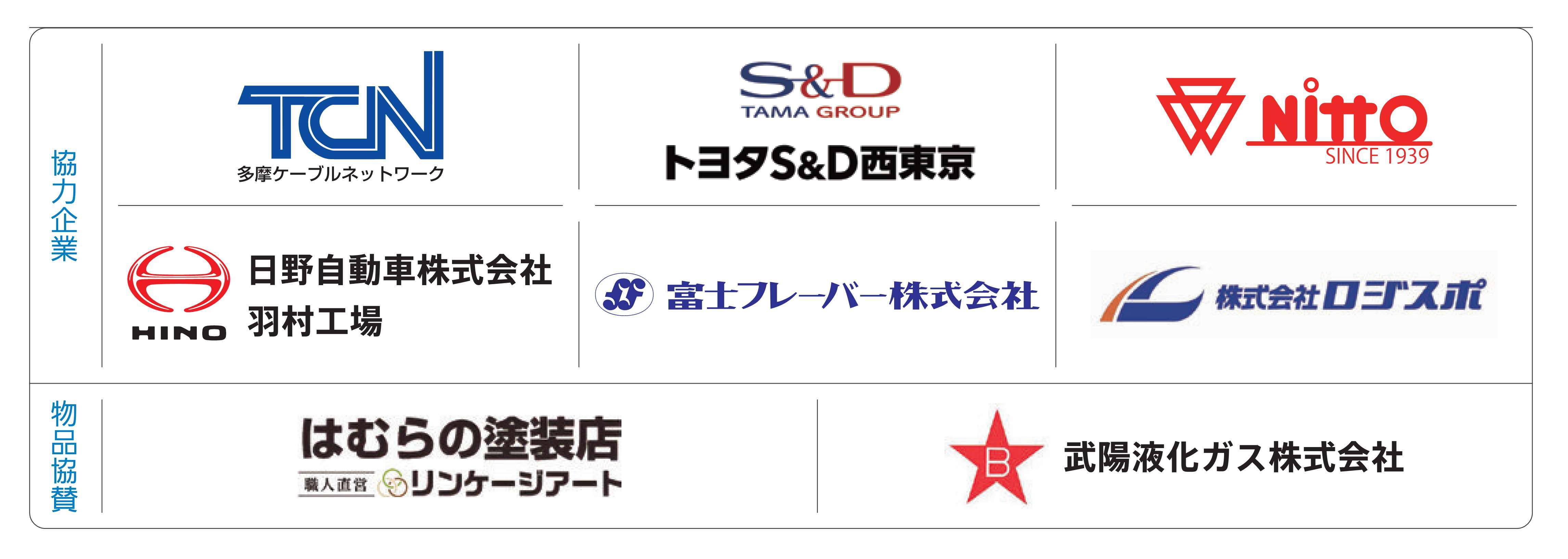 協力、物品協賛企業